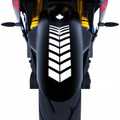 Moto Rider 4lü Sticker Seti Süt Beyaz İç Dış Jant Şeridi Kask ve Çamurluk Çınar Extreme - 4