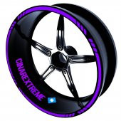 Moto Rider 4lü Sticker Seti Patlıcan Moru İç Dış Jant Şeridi Kask ve Çamurluk Çınar Extreme - 2