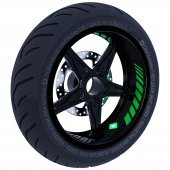 Moto Rider 4lü Sticker Seti Orman Yeşili İç Dış Jant Şeridi Kask ve Çamurluk Çınar Extreme - 3