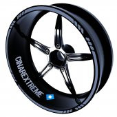 Moto Rider 4lü Sticker Seti Taş Grisi İç Dış Jant Şeridi Kask ve Çamurluk Çınar Extreme - 2