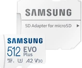 Samsung Evo Plus 512GB microSD Hafıza Kartı MB-MC512KA/TR (Samsung Türkiye Garantili) thumbnail 3