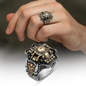 Ayasofya Cami Kebir Motifli 925 Gümüş Erkek Yüzük thumbnail 1