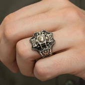 Ayasofya Cami Kebir Motifli 925 Gümüş Erkek Yüzük thumbnail 7