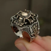 Ayasofya Cami Kebir Motifli 925 Gümüş Erkek Yüzük thumbnail 8