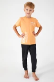Roly Poly 3041 Garson Venice Beach Erkek Çocuk Kısa Kol Pijama Takım - 1