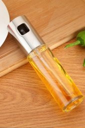 Sprey Yağdanlık HUNİ HEDİYELİ Sprey Cam Şişe Zeytinyağı, Sirke, Yağ Püskürtücü Yağdanlık 100 Ml - 3