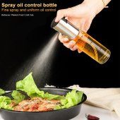 Sprey Yağdanlık HUNİ HEDİYELİ Sprey Cam Şişe Zeytinyağı, Sirke, Yağ Püskürtücü Yağdanlık 100 Ml - 7