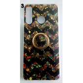Huawei P30 Lite Yüzüklü Simli Lüks Kılıf - 3