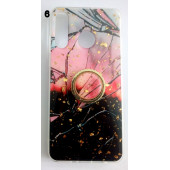 Huawei P30 Lite Yüzüklü Simli Lüks Kılıf - 6