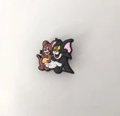Terlik Ayakkabı Sandalet Tokası Tom Ve Jerry 1 Adet Silikon Kız Erkek Aksesuar Hediye - 3