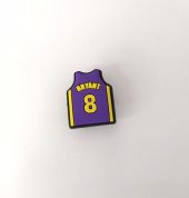 Terlik Ayakkabı Sandalet Tokası Kobe Bryant Forması 1 Adet Silikon Kız Erkek Aksesuar Hediye - 3