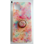 Huawei P40 Lite Yüzüklü Simli Lüks Kılıf - 5