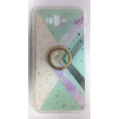 Samsung Galaxy J7/j7 Core Yüzüklü Simli Lüks Kılıf - 1