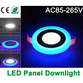 Atlantis 6 Watt 3+3 Çift Renkli Led Panel Spot Lamba Mavi-Beyaz- 10lu paket - 2