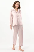 Pierre Cardin Kadın Biyeli Saten Pijama Takımı - 8