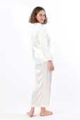 Pierre Cardin Kadın Biyeli Saten Pijama Takımı - 7