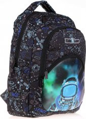 Kaukko Kids&love Erkek Çocuk Siyah Astronot Ilkokul Okul Sırt Çantası - 1
