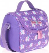 Kaukko Kids&love Kız Çocuk Beslenme Çantası - Mor Unicorn - Thermo Astarlı - 1