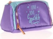 Kaukko Sparkle Plump Kalem Çantası Koyu Lila K2532 - 2