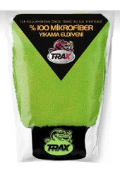 T-RAX Mikrofiber Oto Yıkama ve Pasta Eldiveni Yeşil - 1