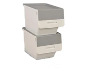 Motek Beyaz Tekerlekli Organizer Çok Amaçlı Saklama Kutusu 2X12 Lt - 2