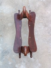 Minderli Ahşap Oturak Semer Pirinç İşlemeli 3 - 7