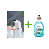 SIA-BOSP084 Sensörlü Fotoselli Sıvı Sabunluk 10x5x21cm Ve1 Adet 392ml Sıvı Sabun Aqua Ve Deniz Esintisi - 1