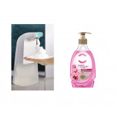 SIA-BOSP088 Sensörlü Fotoselli Sıvı Sabunluk 10x5x21cm Ve1 Adet 392ml Sıvı Sabun Amber Ve Gül - 2