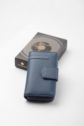 CENGİZ PAKEL Kadın Orta Boy Cüzdan 65256M İndigo Mavi - 4