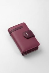 CENGİZ PAKEL Kadın Orta Boy Cüzdan 65256M Mürdüm - 4