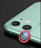 Apple iPhone 11 Zore CL-07 Kamera Lens Koruyucu Kırmızı - 1