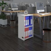 Kenzlife klasörlük raflı attila byz 70*40*30 kitaplık ofis arkalıksız - 1