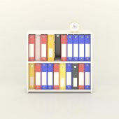 Kenzlife klasörlük raflı burutay byz 70*80*30 kitaplık ofis arkalıksız thumbnail 2