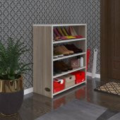 Kenzlife ayakkabılık goya crd 080*70*30 arkalıksız ayakkabı ofis dolabı - 1
