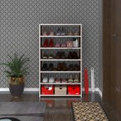 Kenzlife ayakkabılık ayakkabı dolabı kilitli gutan cvz 120*70*32 kapaklı ofis dolabı iki bölme - 1