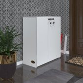 Kenzlife ayakkabılık ayakkabı dolabı kilitli gutan byz 080x70x32 kapaklı ofis dolabı - 2