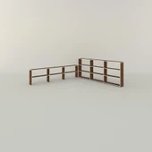 Kenzlife kitaplık süper ga 150*240*19 cvz 5 katlı 3 bölme çift bölme opsiyonlu ofis mutfak banyo dolabı arkalıksız thumbnail 3