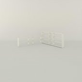 Kenzlife kitaplık süper ga 150*200*19 byz 5 katlı 3 bölme çift bölme opsiyonlu ofis mutfak banyo dolabı arkalıksız thumbnail 3