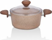 Taç Stone 7 Prç Granit Tencere Seti Cappuccino - 3