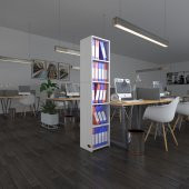 Kenzlife klasörlük raflı kutadgu byz 175*40*30 kitaplık ofis arkalıksız - 1