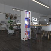 Kenzlife klasörlük raflı börteçin byz 140*40*30 kitaplık ofis arkalıksız - 1