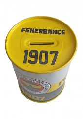 Fenerbahçe Metal Kumbara Orta Boy Orjinal Lisanslı 1 Adet FB Kumbara Taraftar Kumbara Sarı Kanarya 12x9 cm - 3