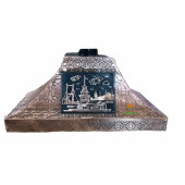 Bakır Çay Ocağı Kazanı Davlumbazı 110 CM 4 GÖZLÜ ÇAY KAZANINA GÖRE BAKIR DAVLUMBAZ A KALİTE SAFİR - 1