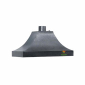 Gri Boyalı Çay Ocağı Kazanı Davlumbazı 110 CM 4 GÖZLÜ ÇAY KAZANINA GÖRE GRİ DAVLUMBAZ A++ SAFİR - 2