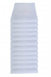 12 li Ayak İzli Banyo Paspas 100 Pamuklu Ayak Havlusu - 1