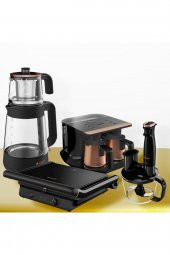 Arçelik Küçük Ev Aletleri 4lü Set Cm 6964 S - Tm 6046 Cs - Rhb 6050 S - Tkm 9961 B - 1