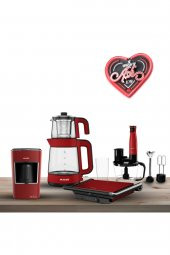 Arçelik Resital Mutfak Aletleri Çeyiz Seti Kırmızı - 1