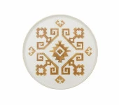 Porland Arabesque Serisi 6Lı 18cm Düz Pasta Tabak Takımı Karma Desen - 4