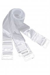 3lü Kadın Şeffaf Sütyen Askısı Metal Uçlu Dayanıklı Askı - 1