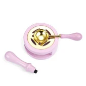 Davetiye Mum Mühürü Uygulama Seti Leylak Renk 811 Gül Desen thumbnail 10